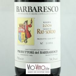 Produttori del Barbaresco - Barbaresco Riserva RIO SORDO DOCG 2008